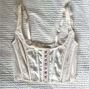 White Corset Bustier Top - VS size XS